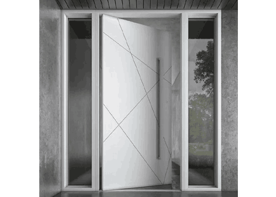 Utiliser des portes de pivot en aluminium moderne dans de petits espaces de vie