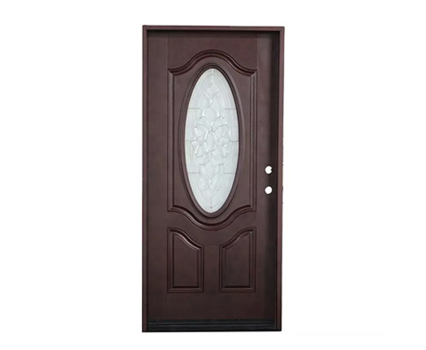 Porte en fibre de verre moderne tachée