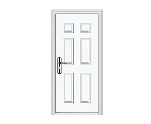 Couleur blanche Design de maison moderne extérieur porte en acier décorative style intérieur