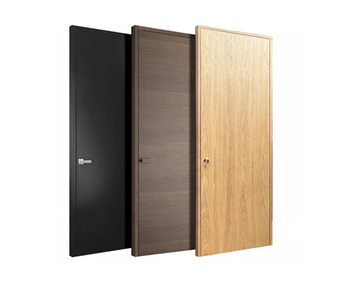 Portes de chambre modernes Porte de panneau en bois massif intérieur intérieur