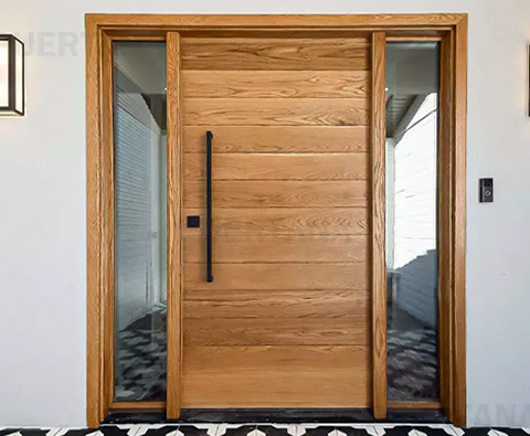 Oak Hotel Pivot Principal Door Design